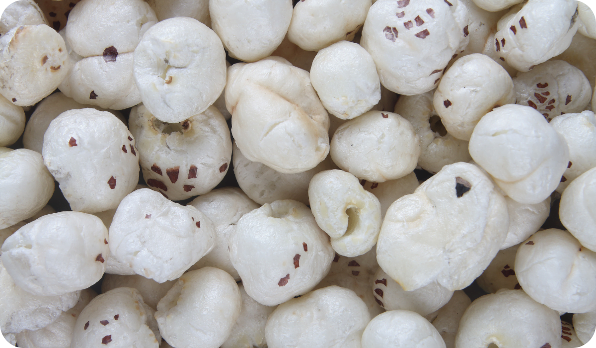 Roasted Makhana or Lotus sedds in bowl